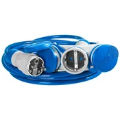 TROKRATNI PODALJŠEK SCHUKO 10M 250V 16A 3X2P+Z 3X2,5MM2 IP44 DELAVNICA