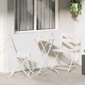 Bistro set za vrt 3 pcs Bijelo Celik