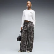 Puma Ženski donji deo trenerke Sport Animal Relaxed Aop Wide Leg Woven Pants, 694005-81, Šarene