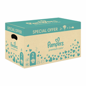 Pampers Pampers pelene Premium Care velicina 2 (4-8 kg) box 136 kom + Pampers Harmonie aqua vlažne maramice 48 kom, (1007001268)