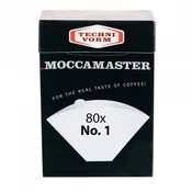Papirnati filtri Moccamaster št. 1, 80 kosov
