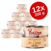 Purizon Adult 12x200 g - Piščanji file z lososom