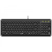 GENIUS Slimstar Q200 USB US crna tastatura