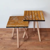 Hanah Home Set klub stocica 2Shp343, 2 komada, Narandžasti