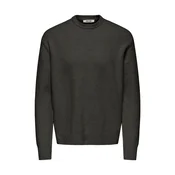 Only & Sons Pulover ONSJAMES temno siva