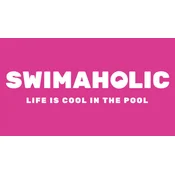 Swimaholic big logo microfibre towel pink