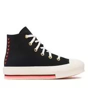 Modne superge Converse Chuck Taylor All Star Eva Lift Hi A04953C Črna
