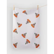 bitten Pizza Tea Kitchen Towel multicolor