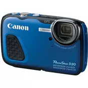 CANON vodoodporni digitalni kompaktni fotoaparat D30, moder (9337B002AA)