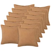 vidaXL Prevleka za blazino 12 pcs HOUTEN Bež 45 x 45 cm Bouclé