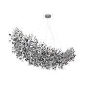 Globo 64138H4S - Luster na sajli QUEENA 16xE14/40W/230V, srebrne boje