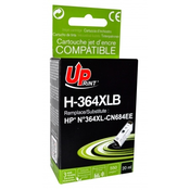 UPrint kartuša HP št. 364XL (CN684EE), 20ml (kompatibilna, črna, nivo črnila)