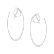 Misho - Kepler hoop earrings - women - Silver