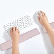 INF Ergonomska tipkovnica in miška s spominsko peno za podporo zapestja SilverGrey, (21536689)