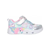 Skechers Patike za devojcice S Lights-Unicorn Charmer-Lil, 303064N-SMLT, Srebrne