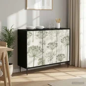 vidaXL Strani šal GOTHA Črni hrast 102 x 33 x 76 cm Inženirski les