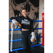 LONSDALE Majica Roxeth  črna / bela