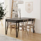 Aberto Design Trpezarijski sto Pal 132x76x80cm Antracit