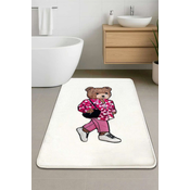 Lessentiel Maison Prostirka za kupatilo Boss Bear, Bela