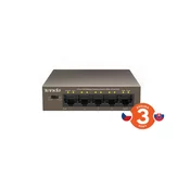 Tenda TEF1105P-4-63W PoE AT stikalo 4x PoE 802.3af/at, 5x 100Mbps, PoE skupaj 63W, brez ventilatorja, PoE+