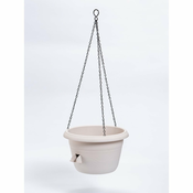 Black Friday sale Beli viseči samozalivalni cvetlični lonček Plastia Siesta, o 25 cm