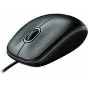Generic Žična miška Logitech B100, žična USB miška za računalnike in prenosnike črna, (21121877)
