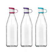 Steklenica 1000ml, steklo, plastični pokrovček