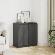Bocni ormaric sivi 60 x 36 x 65 cm od masivne borovine