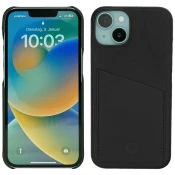 Wachikopa Navlaka za iPhone 14 Pro, držac za kartice, koža, crna - Full Leather Case iPhone 14 Pro BK