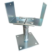 Podstavek za steber, nastavljiv po širini in višini, za vijačenje, 100-155mm