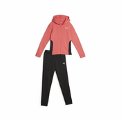 PUMA Komplet trenerka za devojcice Hooded Sweat Suit FL cl G crno-roze