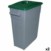 Kanta za Smece za Recikliranje Denox 65 L Zelena (2 kom.)