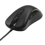 DELTACO GAMING Miš DM120, RGB, 800-3200 DPI, 125 Hz, USB, CRNI