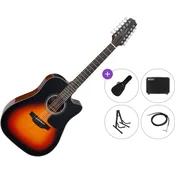 Takamine GD30CE-12 Premium SET Brown Sunburst 12 žicana elektroakusticna gitara