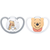 Silikonske dude NUK Perfect Match Air - 6-18 m, 2 komada, Winnie the Pooh