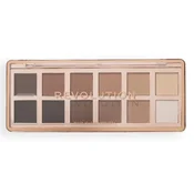 Paleta sjenila za oci Makeup Revolution The Master Icon, Matte Nudes, 12 boja
