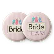 Spielehelden Značke Sweet Bride Dekliščina 12 značk 5,6 cm izjemno velike Darilo za dekliščino (AMZBUTA012)