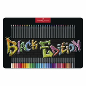 Faber-castell barvice Black edition, 36/1, kovinska embalaža