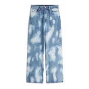 Tommy Jeans Kavbojke Claire -dye High Rise Wide Leg  nebeško modra / moder denim / bela
