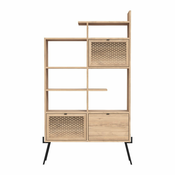 Regal v hrastovem dekorju 95x170 cm Ecrin – Marckeric