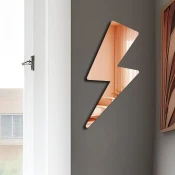 Wallity Ogledalo Ozgl504, 29x60 cm, Rose-gold