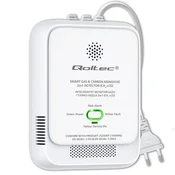 Senzor puščanja zemeljskega plina in ogljikovega monoksida (CO) s certifikatom Qoltec | Detektor CH4 CO | Alarm 85 dB | LED