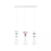 Viseći luster na sajli LUMIO 3xE27/15W/230V višebojan