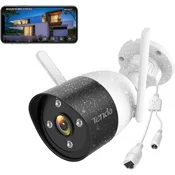 Tenda zunanja WLAN nadzorna kamera, 1080P, barvni nočni vid, dvosmerni audio