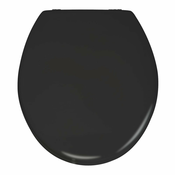 Mat črna WC deska Wenko Prima, 41 x 38 cm