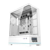 darkFlash Računalniško ohišje DARKFLASH DY451L brez ventilatorjev (belo)