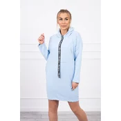 Tie dress light azure