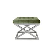 Lessentiel Maison Tabure 50x42x40cm, Srebrno-Bordo