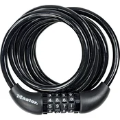 MASTER LOCK spiralna ključavnica 8221 1,8 m/8 mm, črna