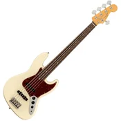 Fender American Professional II Jazz Bass V RW Olympic White 5 žicana bas gitara (Samo otvarano)
